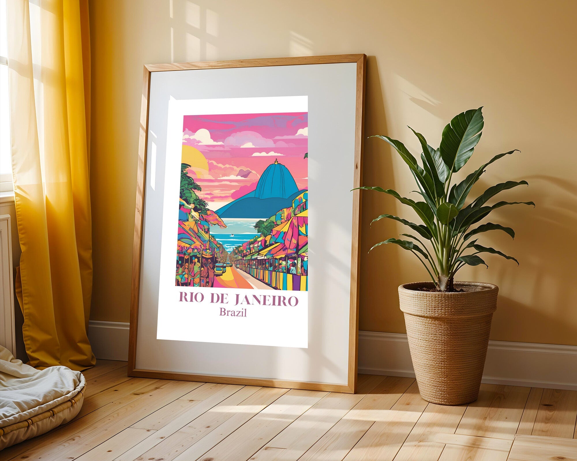 Postal de Río de Janeiro | Cuadro decorativo de Monkey Canvas