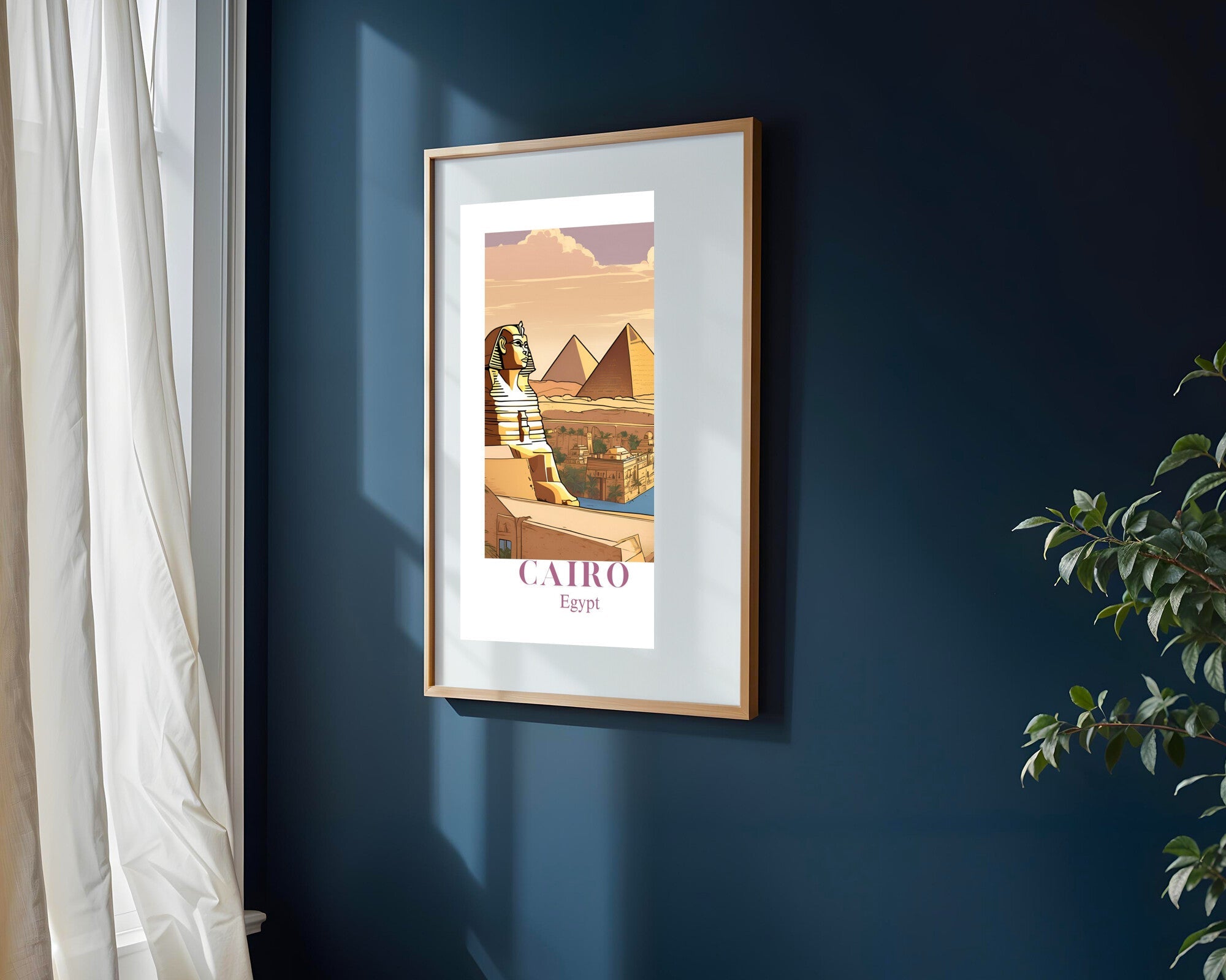 Postal de El Cairo | Cuadro decorativo de Monkey Canvas