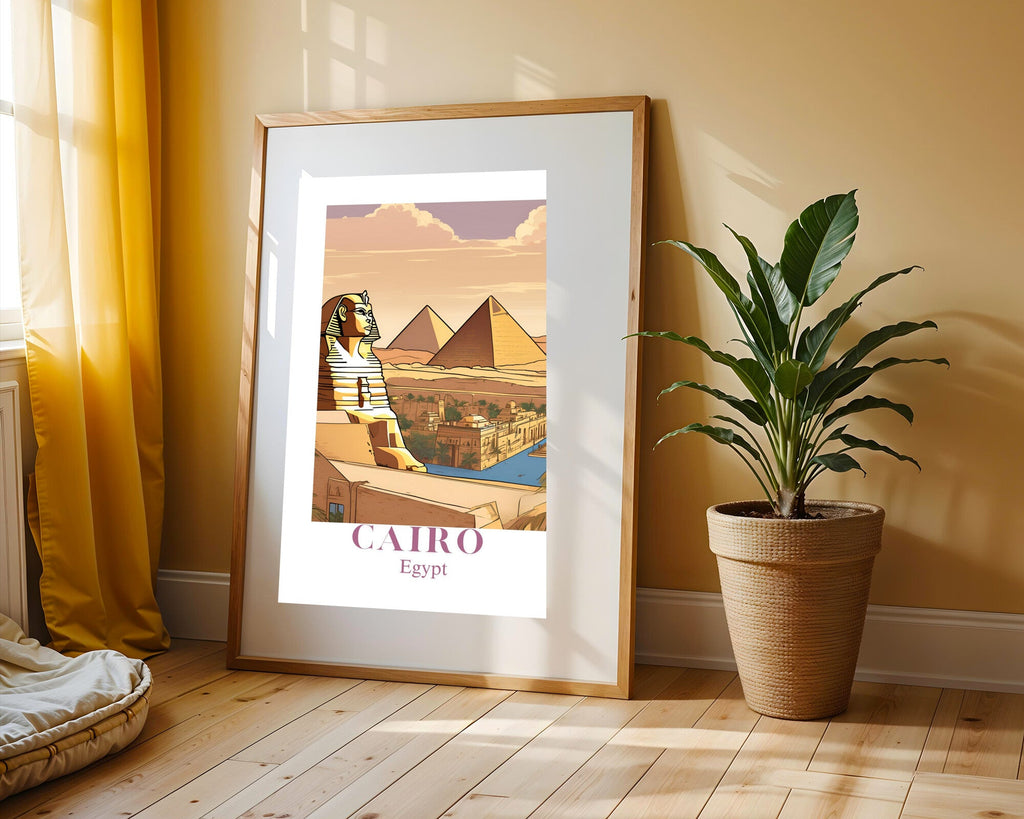 Postal de El Cairo | Cuadro decorativo de Monkey Canvas