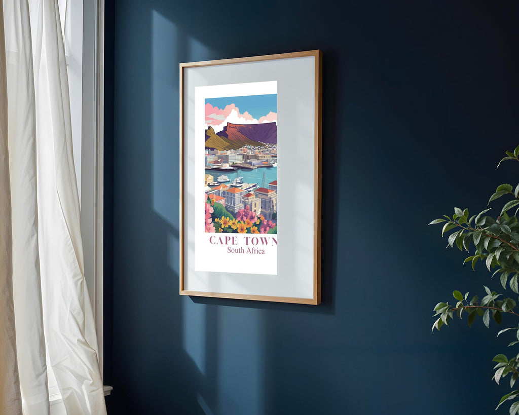Postal de Ciudad del Cabo | Cuadro decorativo de Monkey Canvas
