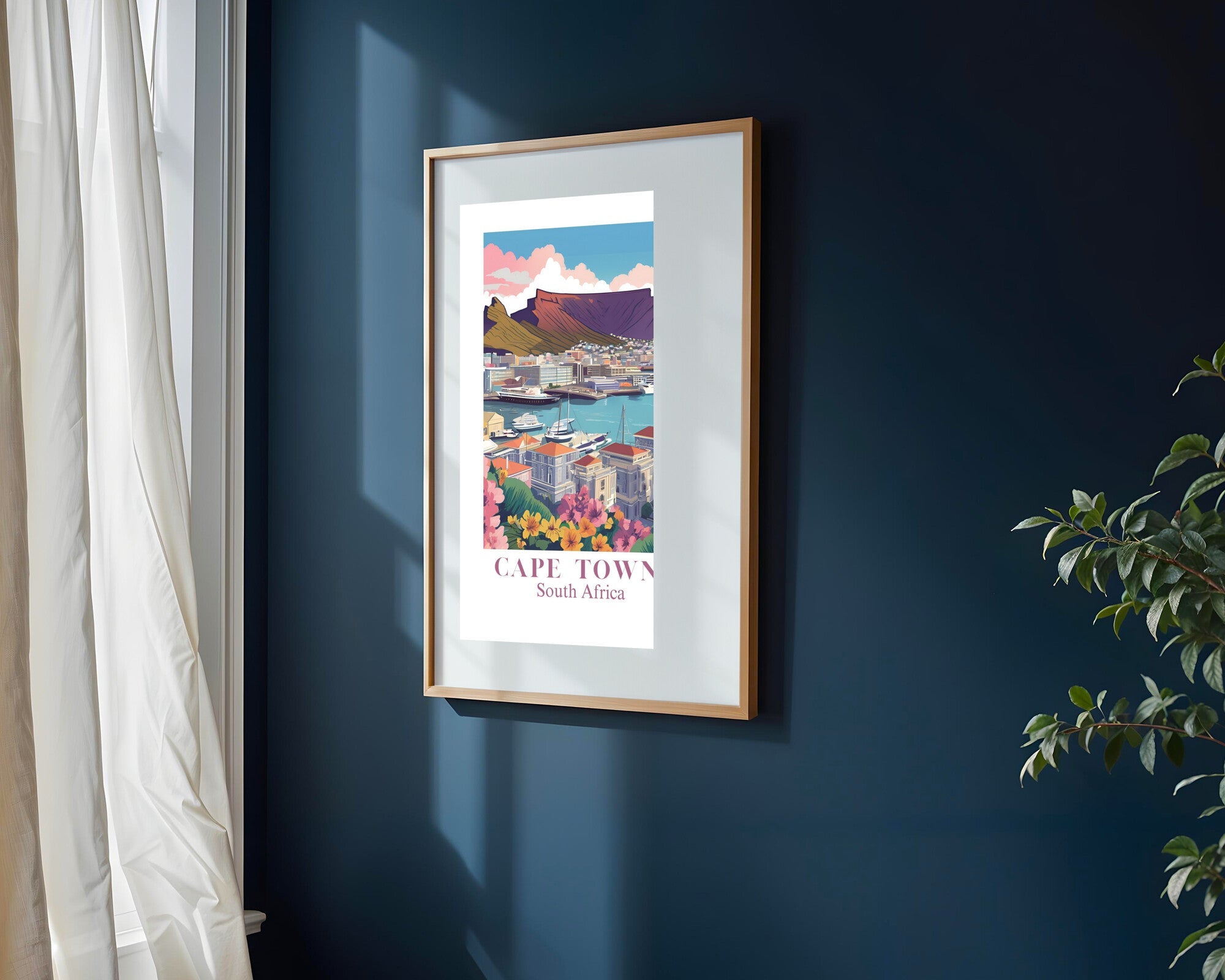 Postal de Ciudad del Cabo | Cuadro decorativo de Monkey Canvas