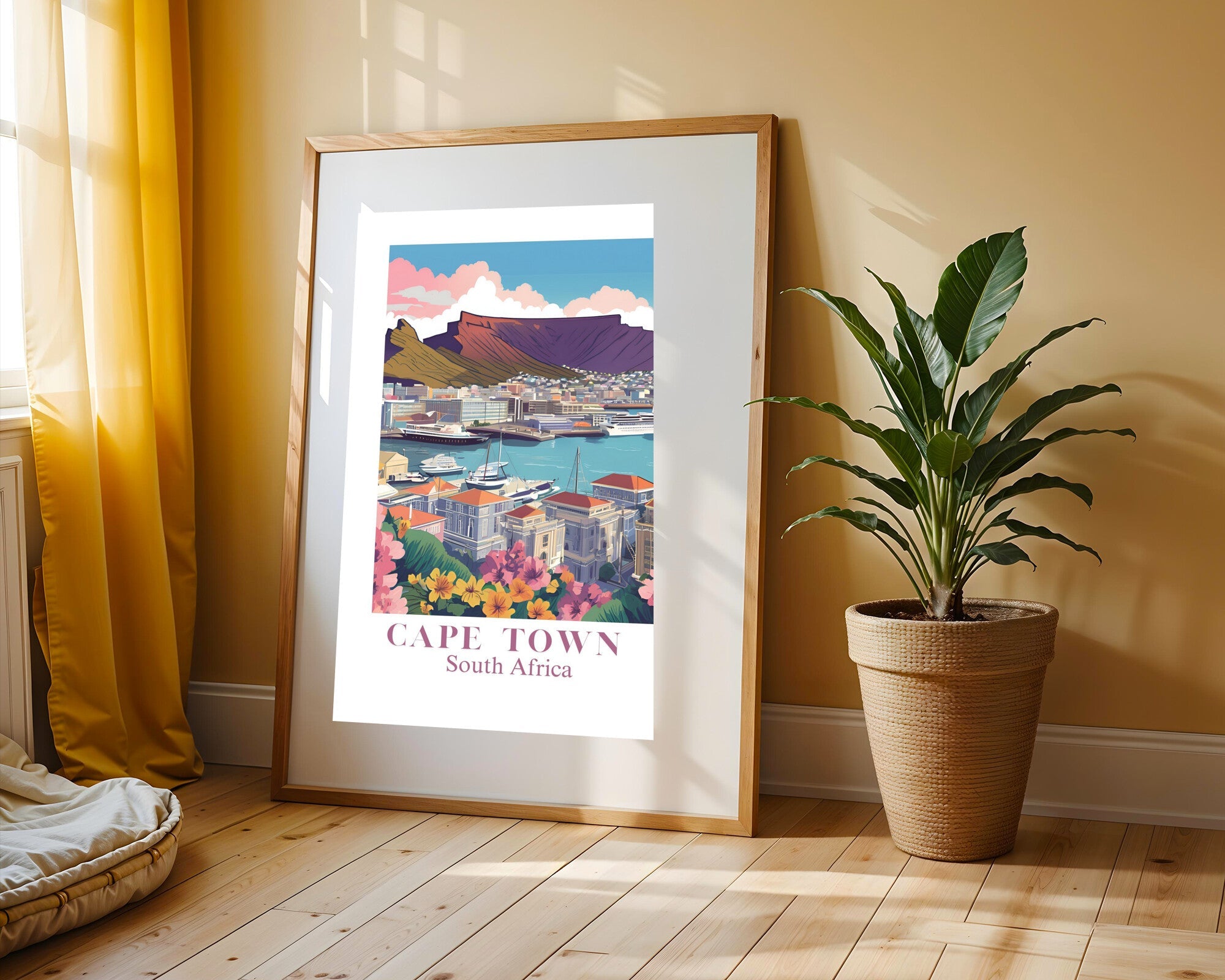Postal de Ciudad del Cabo | Cuadro decorativo de Monkey Canvas