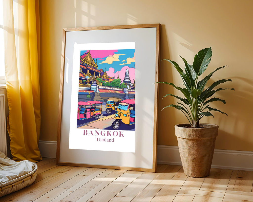 Postal de Bangkok | Cuadro decorativo de Monkey Canvas