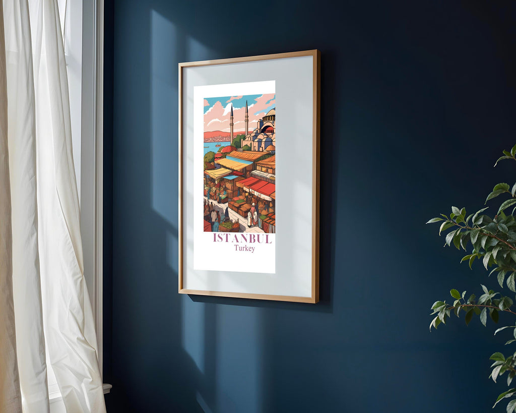 Postal de Estambul | Cuadro decorativo de Monkey Canvas