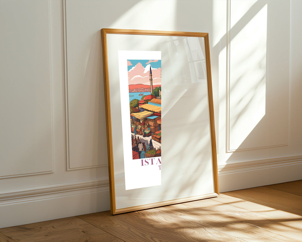 Postal de Estambul | Cuadro decorativo de Monkey Canvas