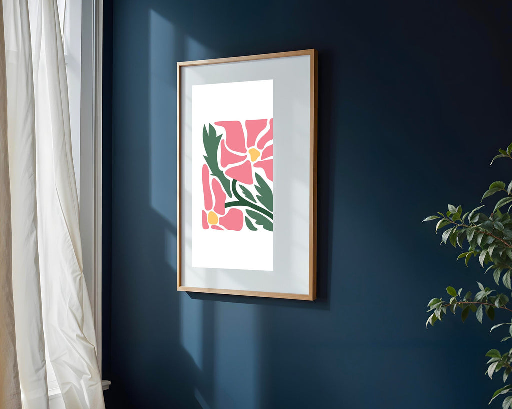 Flor Rosa Vintage | Cuadro decorativo de Monkey Canvas