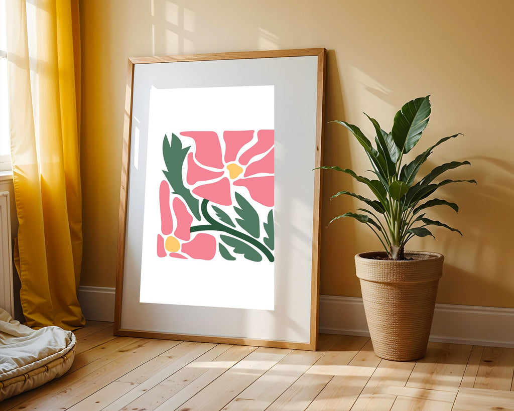 Flor Rosa Vintage | Cuadro decorativo de Monkey Canvas