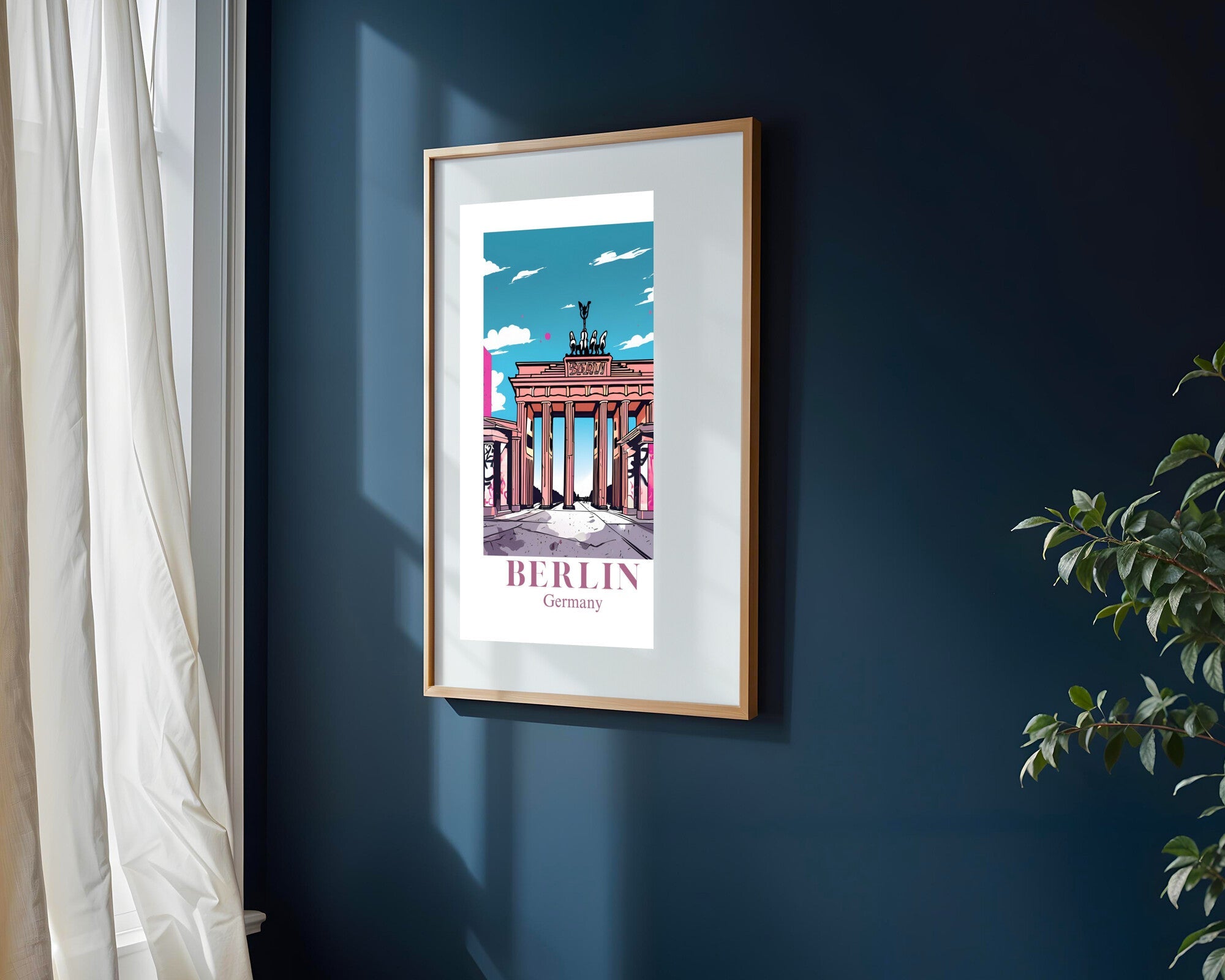 Postal de Berlin | Cuadro decorativo de Monkey Canvas
