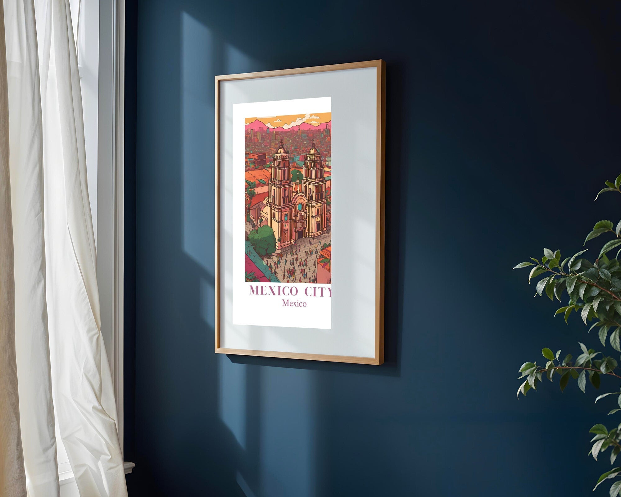 Postal de Ciudad de Mexico | Cuadro decorativo de Monkey Canvas