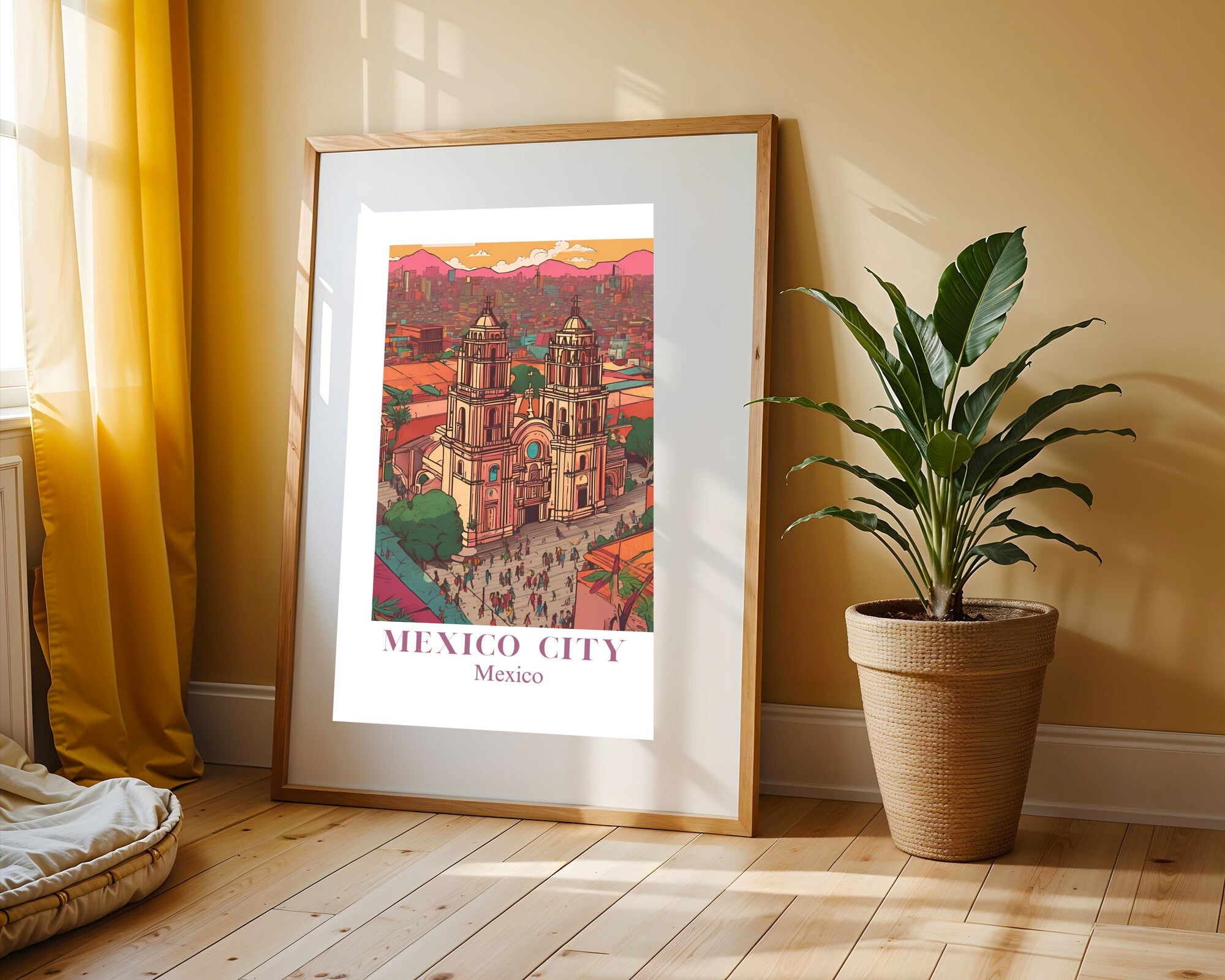 Postal de Ciudad de Mexico | Cuadro decorativo de Monkey Canvas