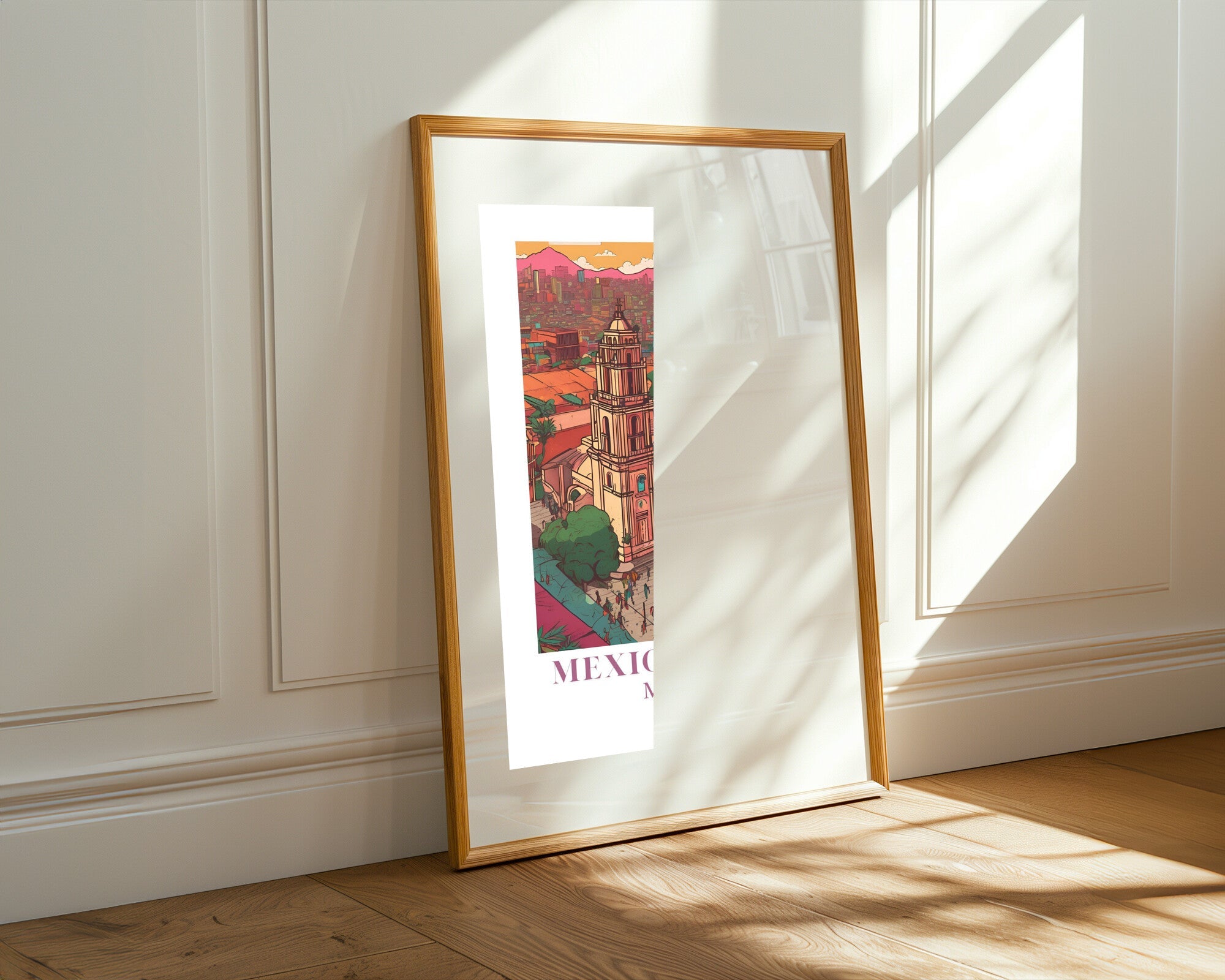 Postal de Ciudad de Mexico | Cuadro decorativo de Monkey Canvas