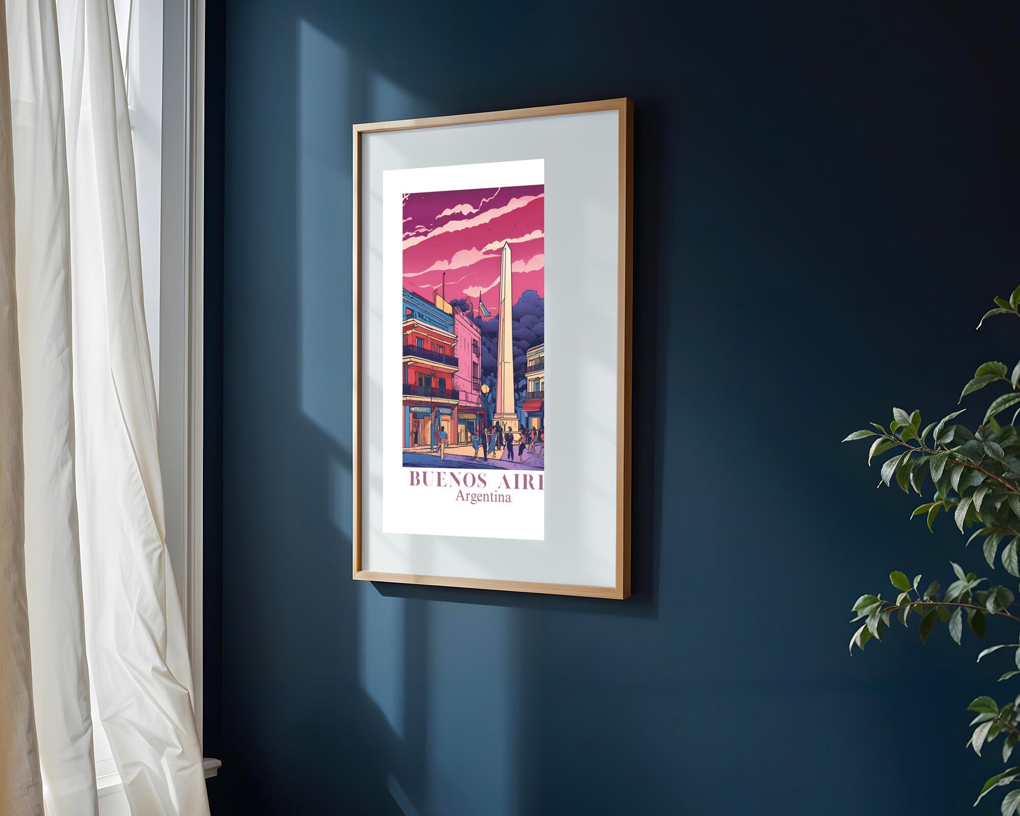 Postal de Buenos Aires | Cuadro decorativo de Monkey Canvas