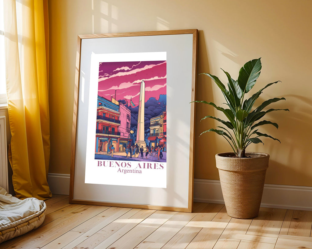 Postal de Buenos Aires | Cuadro decorativo de Monkey Canvas
