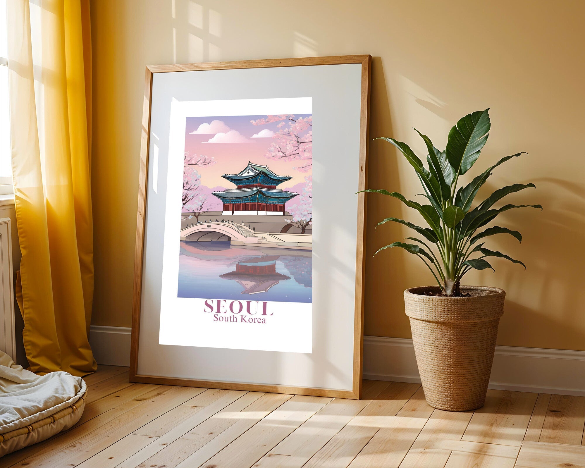 Postal de Seul | Cuadro decorativo de Monkey Canvas