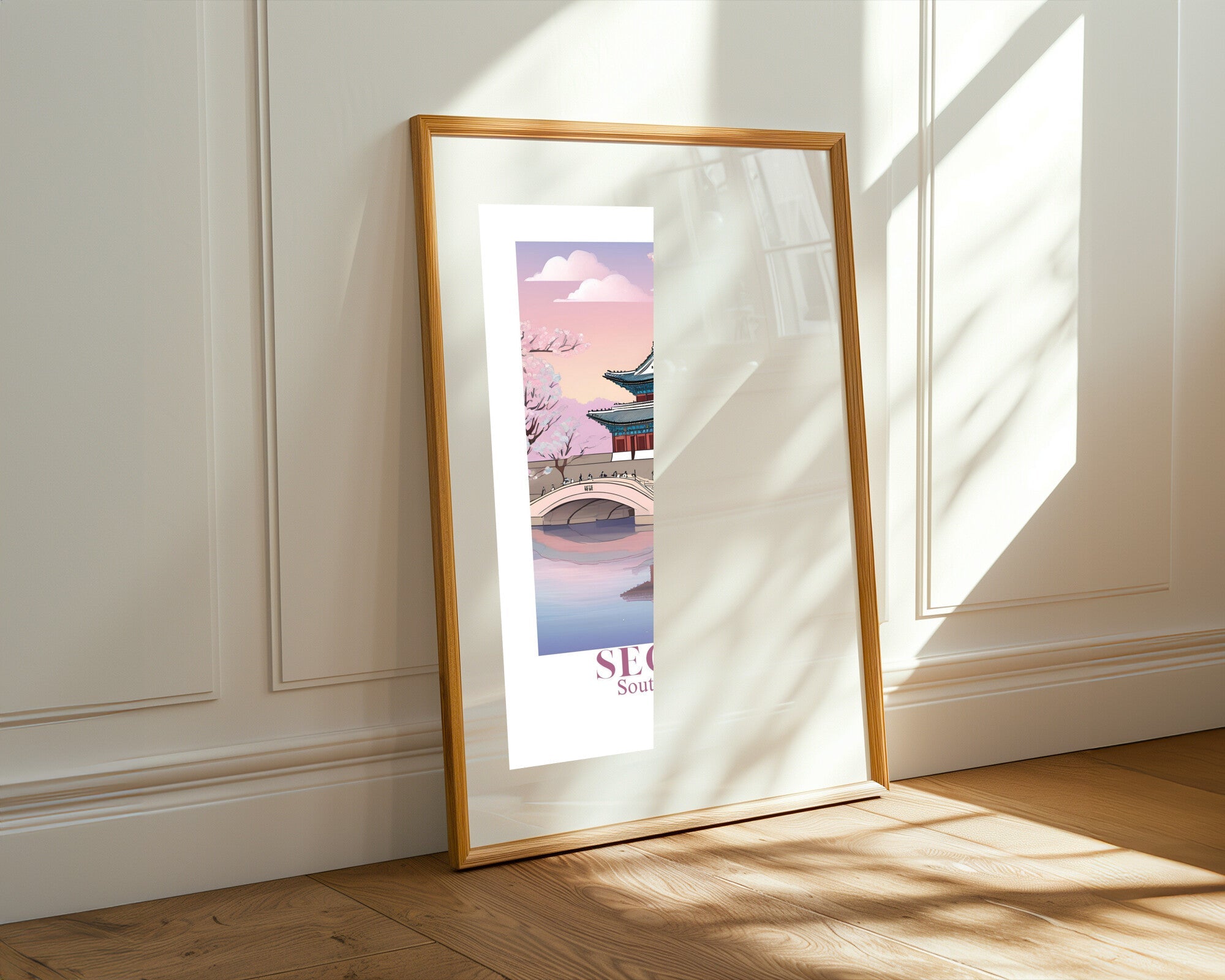 Postal de Seul | Cuadro decorativo de Monkey Canvas