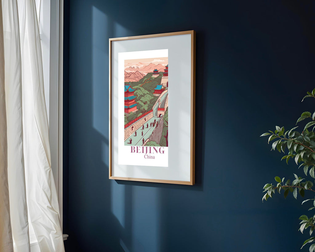Postal de Pekin | Cuadro decorativo de Monkey Canvas