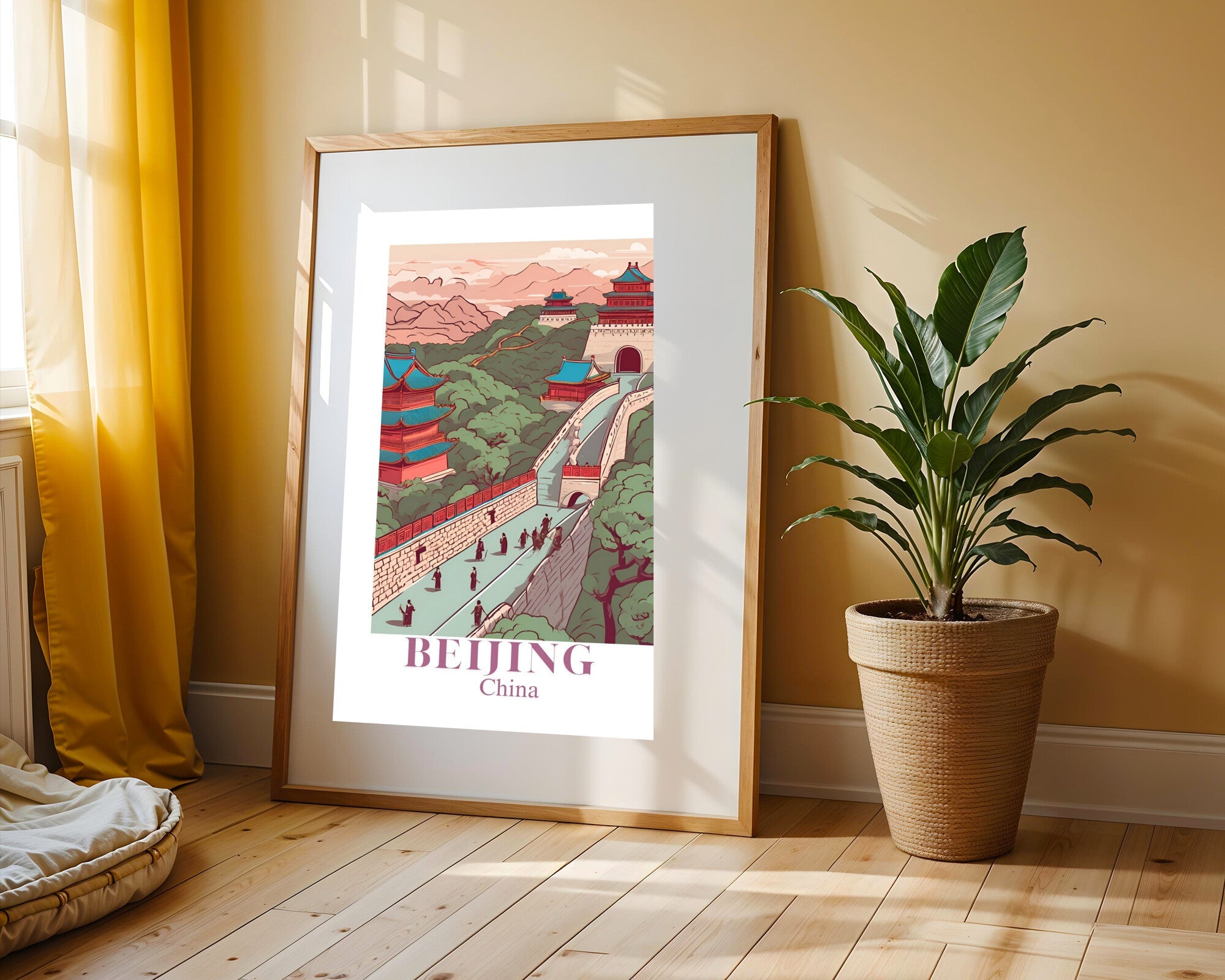 Postal de Pekin | Cuadro decorativo de Monkey Canvas