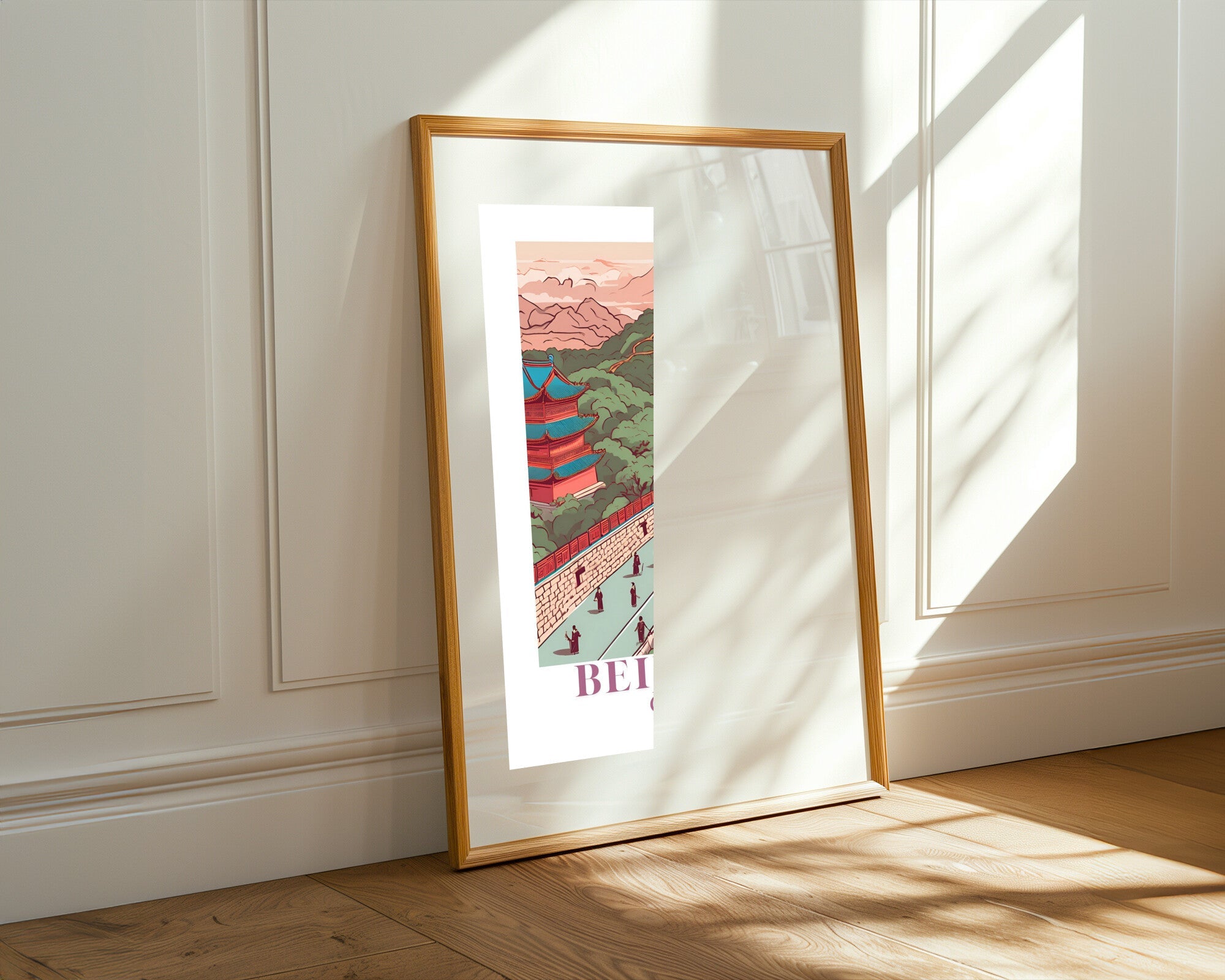 Postal de Pekin | Cuadro decorativo de Monkey Canvas