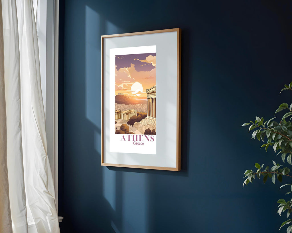 Postal de Atenas | Cuadro decorativo de Monkey Canvas