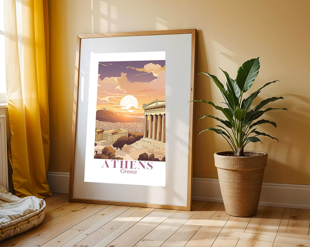 Postal de Atenas | Cuadro decorativo de Monkey Canvas