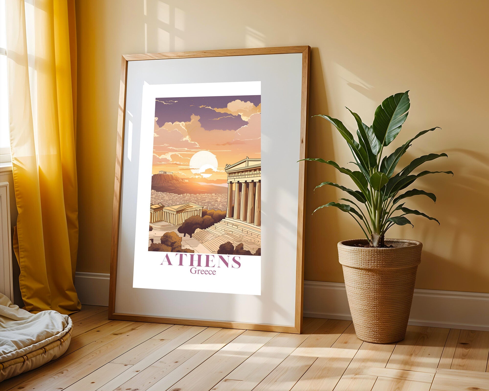 Postal de Atenas | Cuadro decorativo de Monkey Canvas