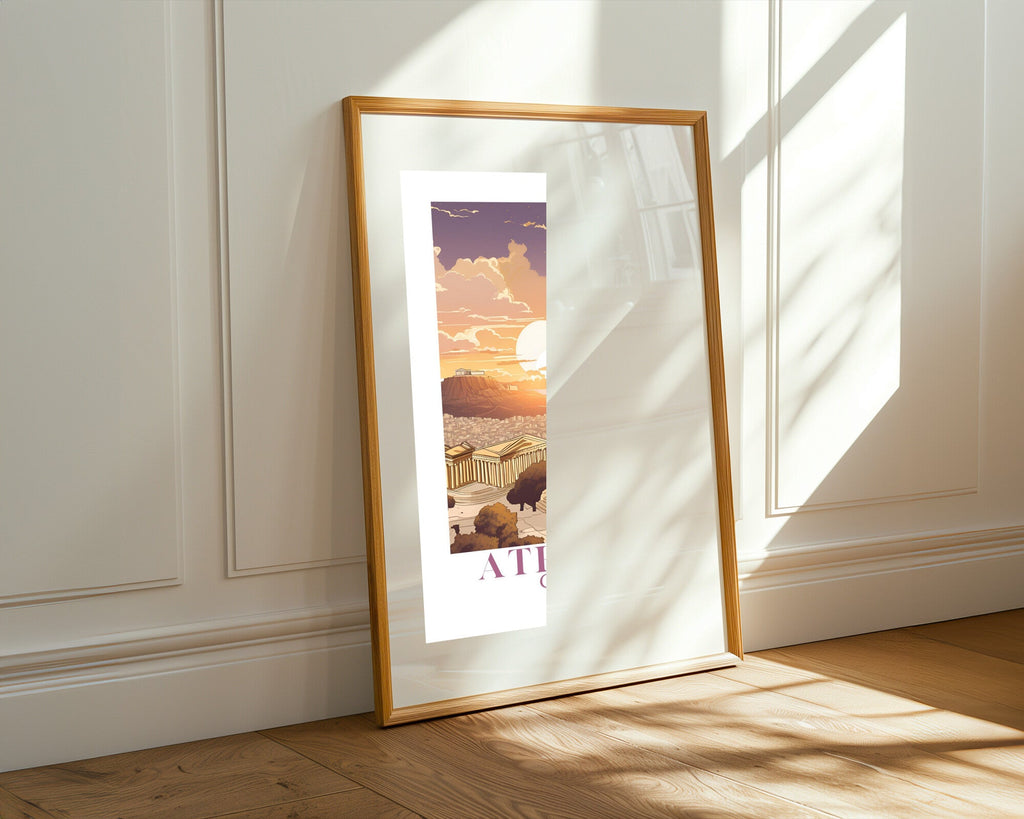 Postal de Atenas | Cuadro decorativo de Monkey Canvas