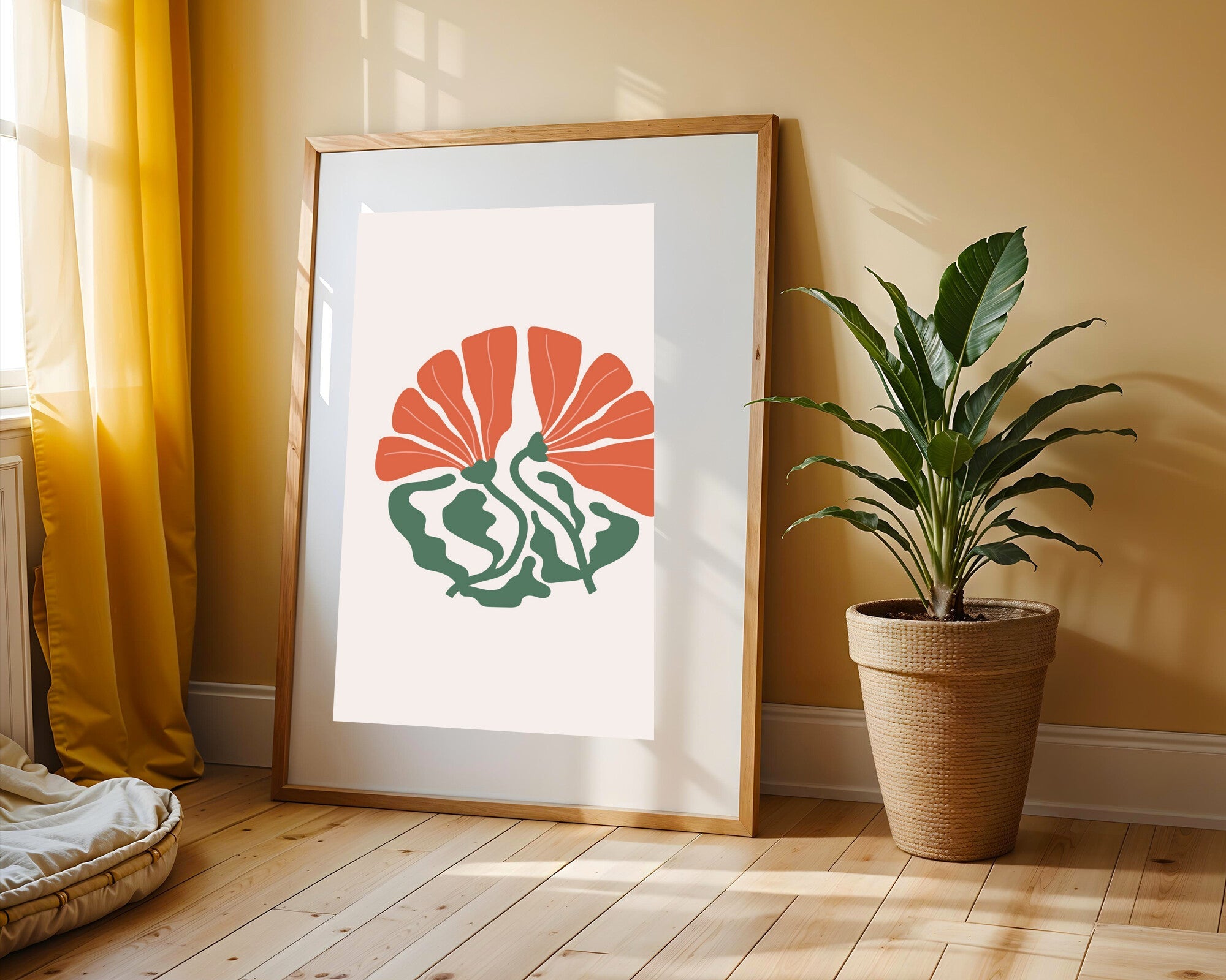Estallido Floral Naranja | Cuadro decorativo de Monkey Canvas