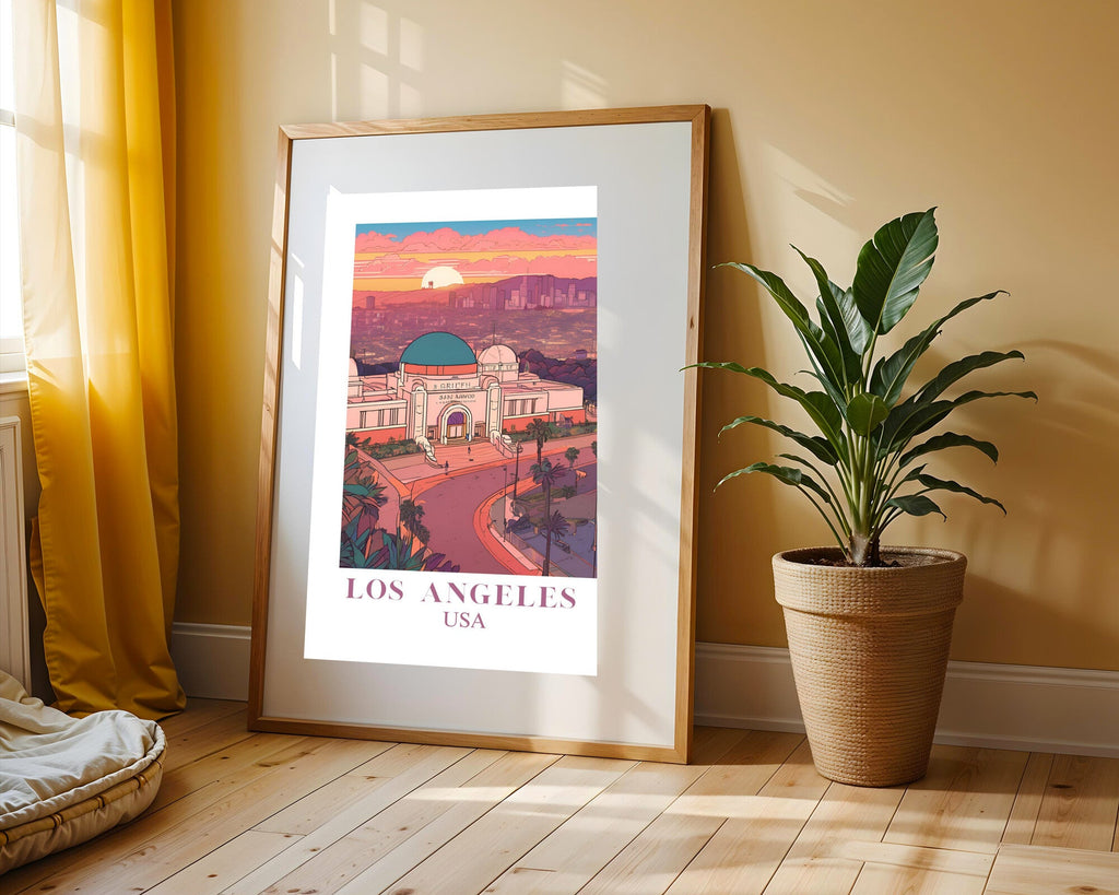 Postal de Los Angeles | Cuadro decorativo de Monkey Canvas