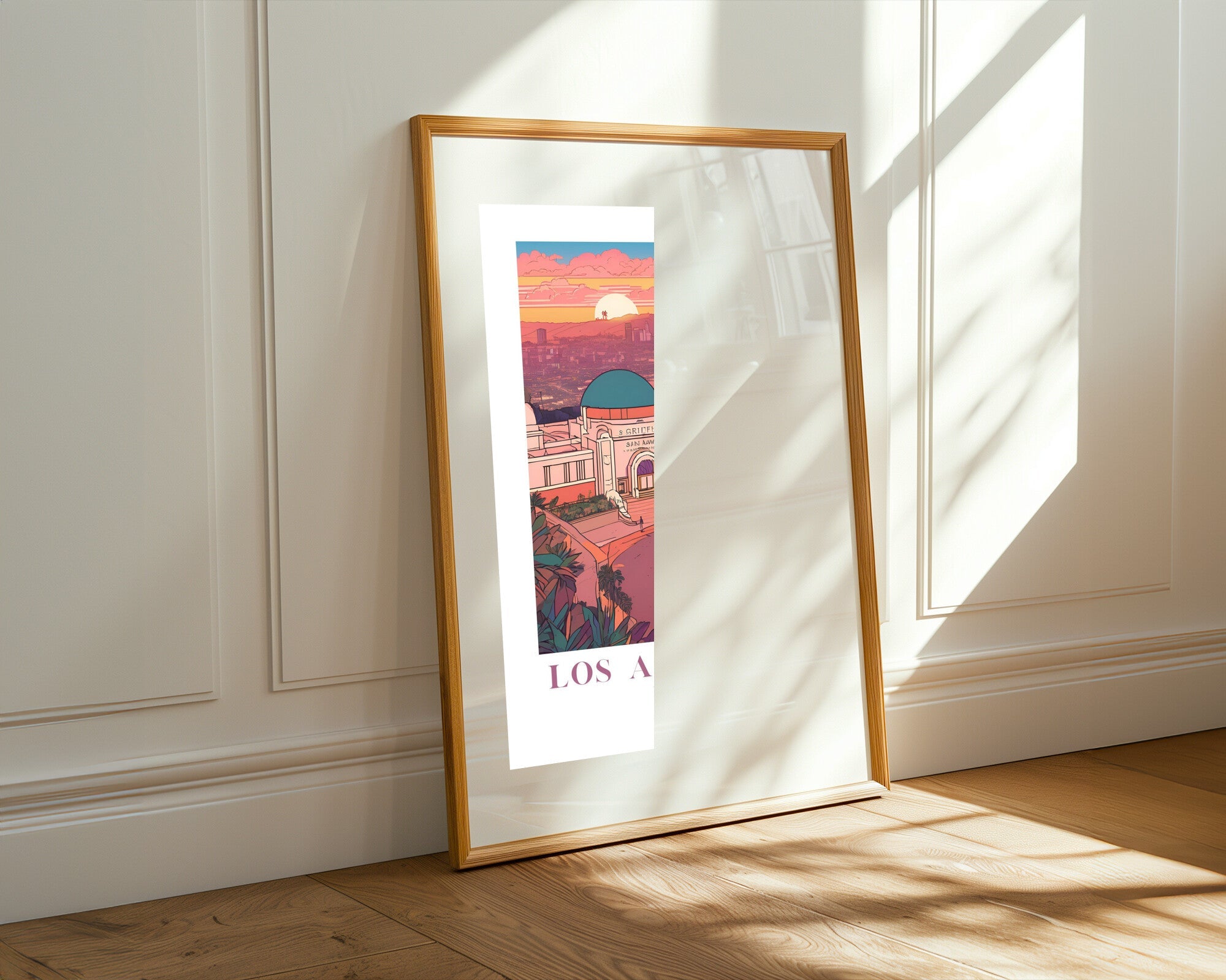 Postal de Los Angeles | Cuadro decorativo de Monkey Canvas