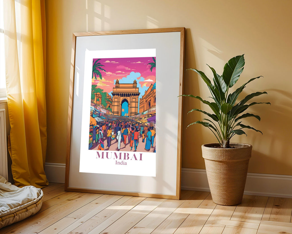 Postal de Bombay | Cuadro decorativo de Monkey Canvas