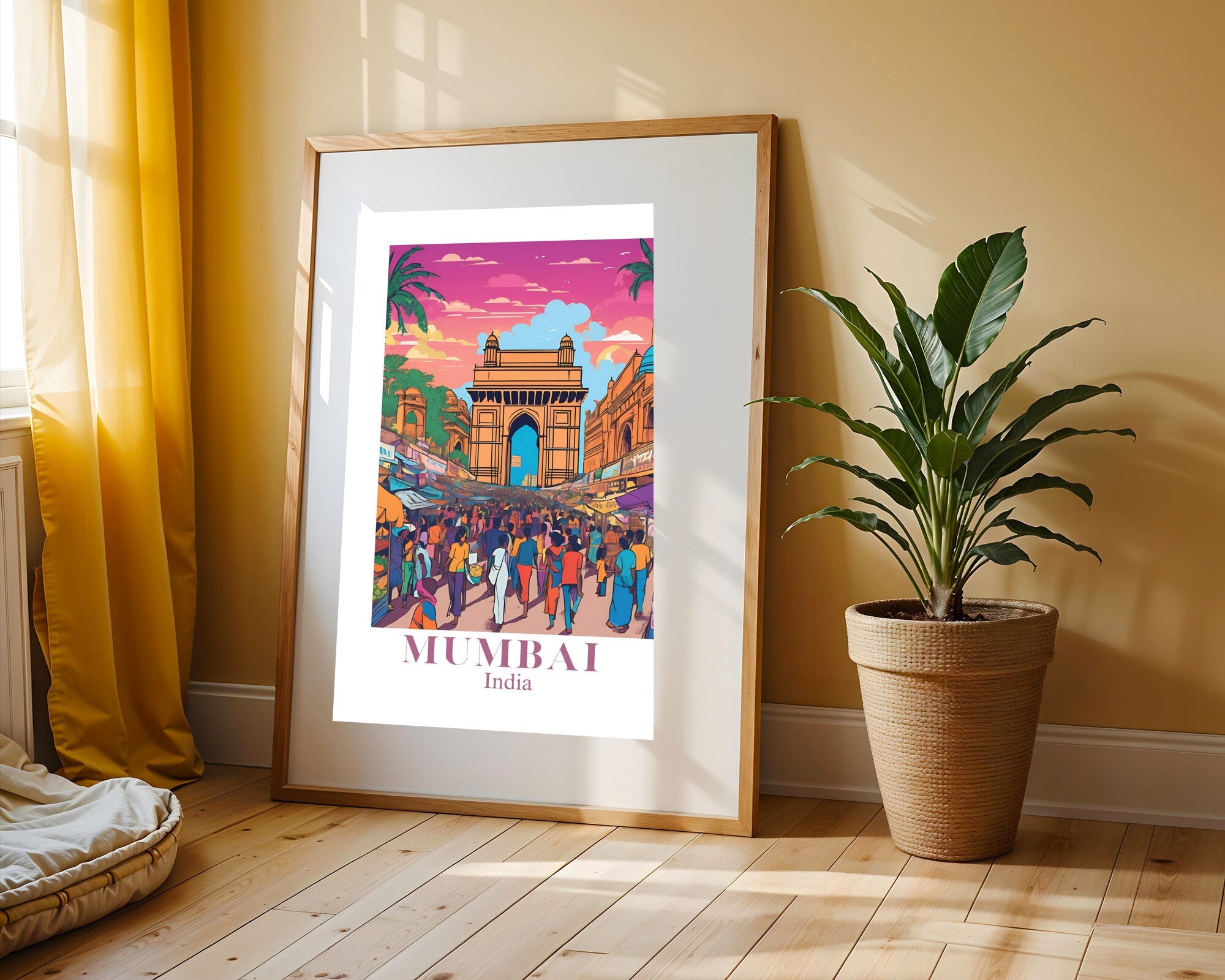 Postal de Bombay | Cuadro decorativo de Monkey Canvas