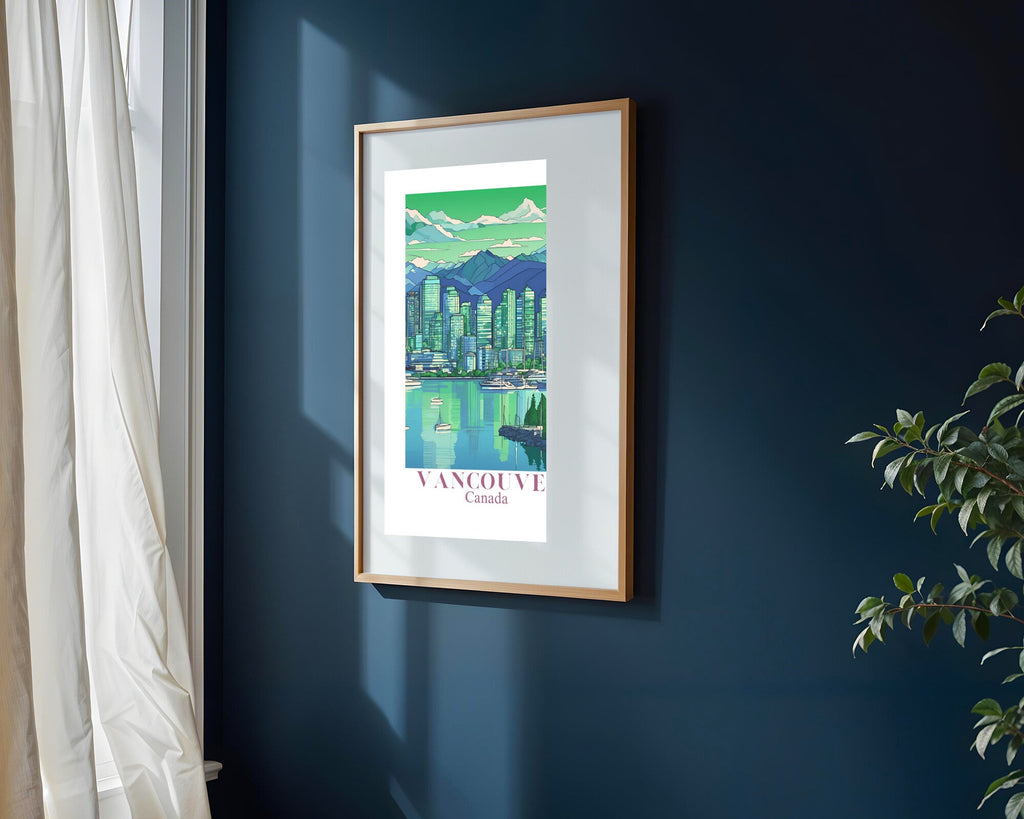 Postal de Vancouver | Cuadro decorativo de Monkey Canvas
