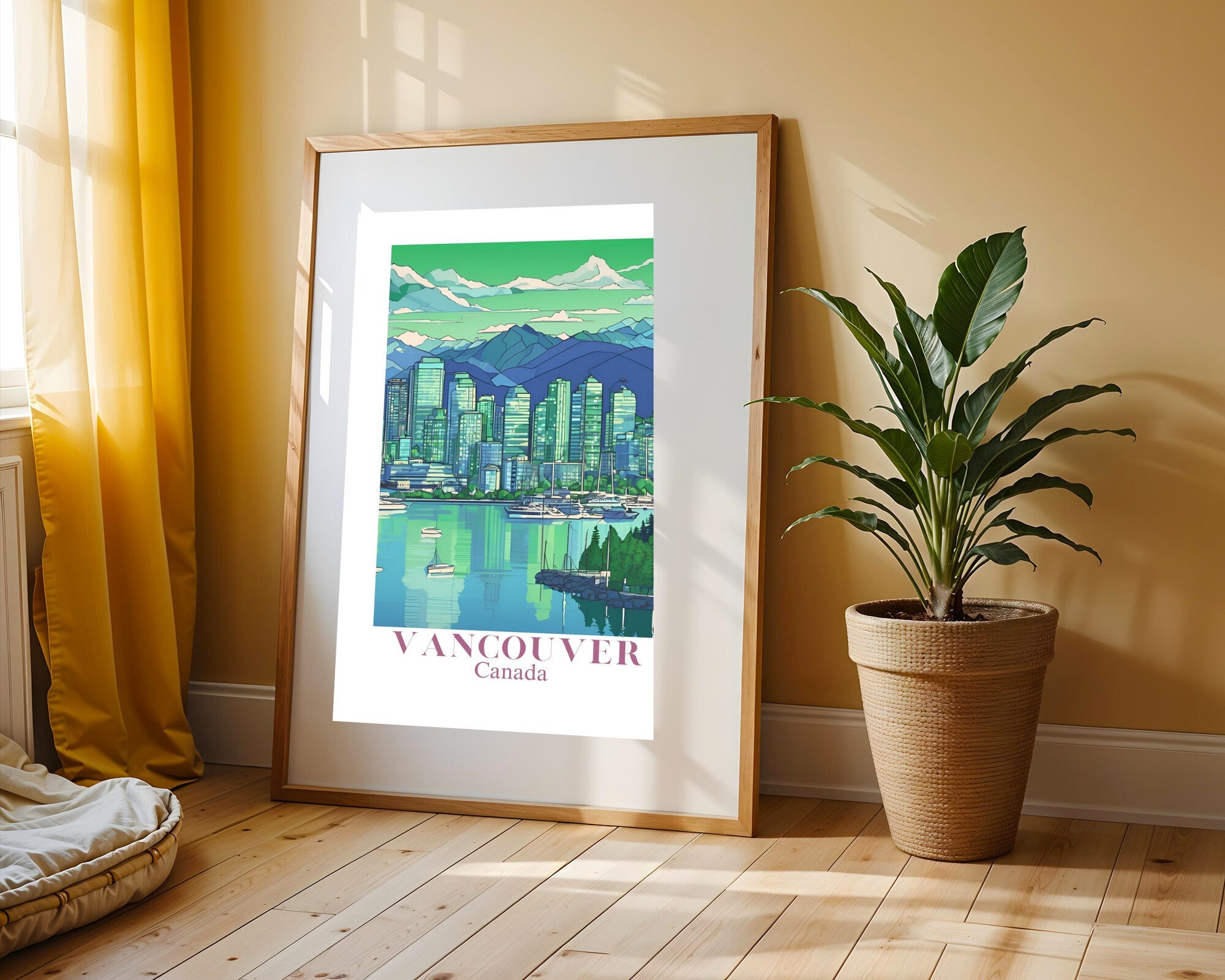 Postal de Vancouver | Cuadro decorativo de Monkey Canvas