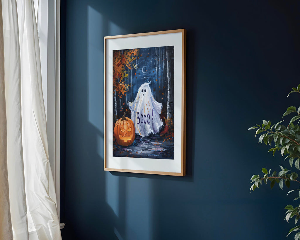 Fantasma Travieso de Halloween | Cuadro decorativo de Monkey Canvas