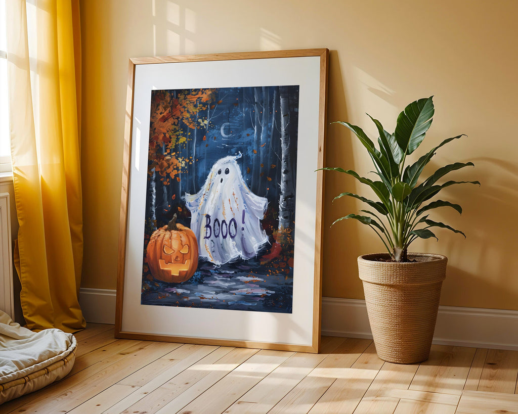 Fantasma Travieso de Halloween | Cuadro decorativo de Monkey Canvas