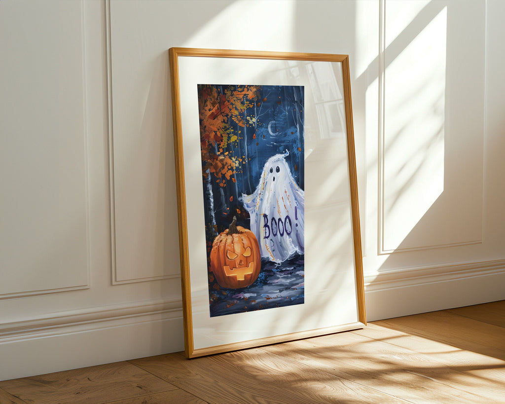 Fantasma Travieso de Halloween | Cuadro decorativo de Monkey Canvas