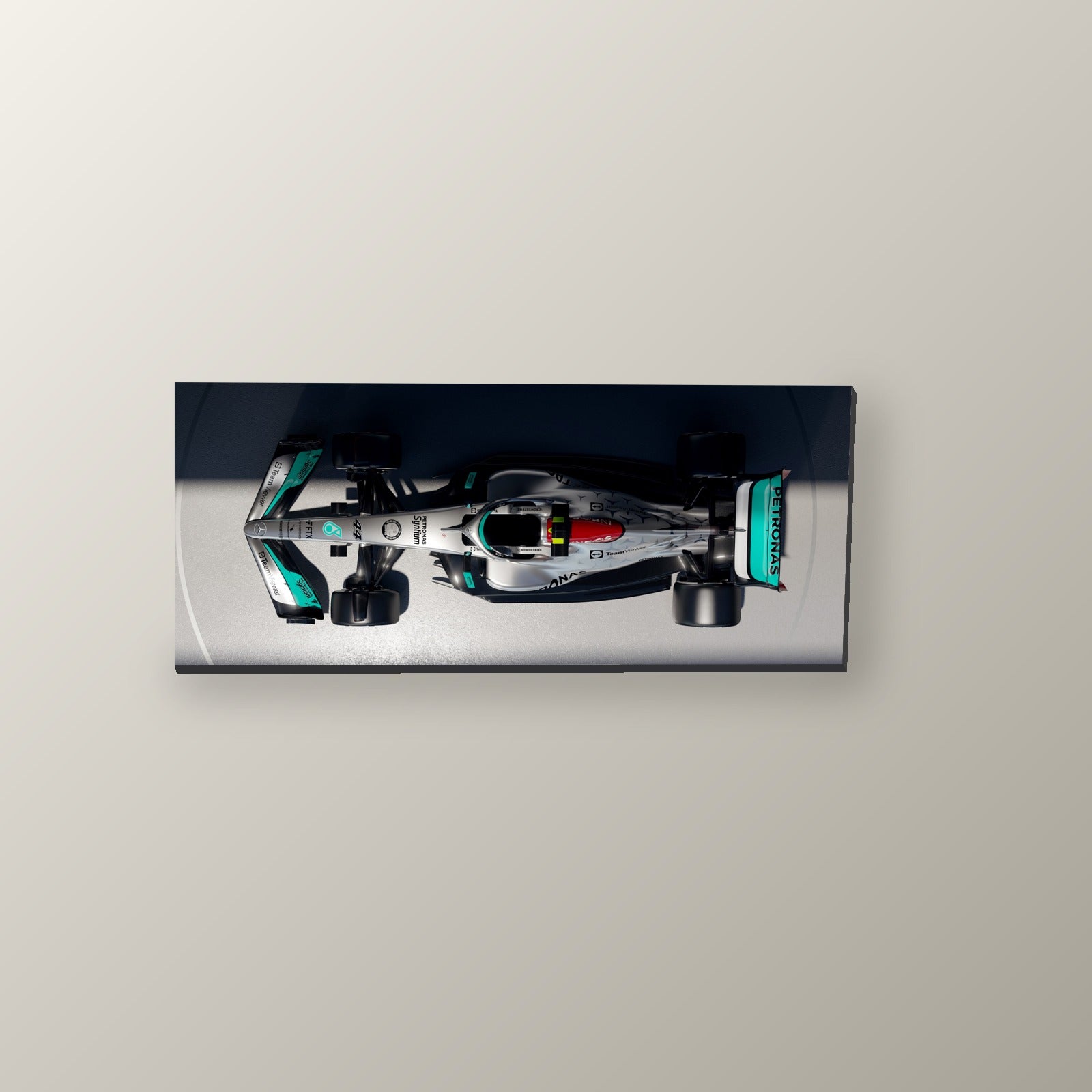 Mercedes Plateado | Cuadro decorativo de Monkey Canvas