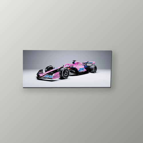 Alpine Rosa en Pista | Cuadro decorativo de Monkey Canvas