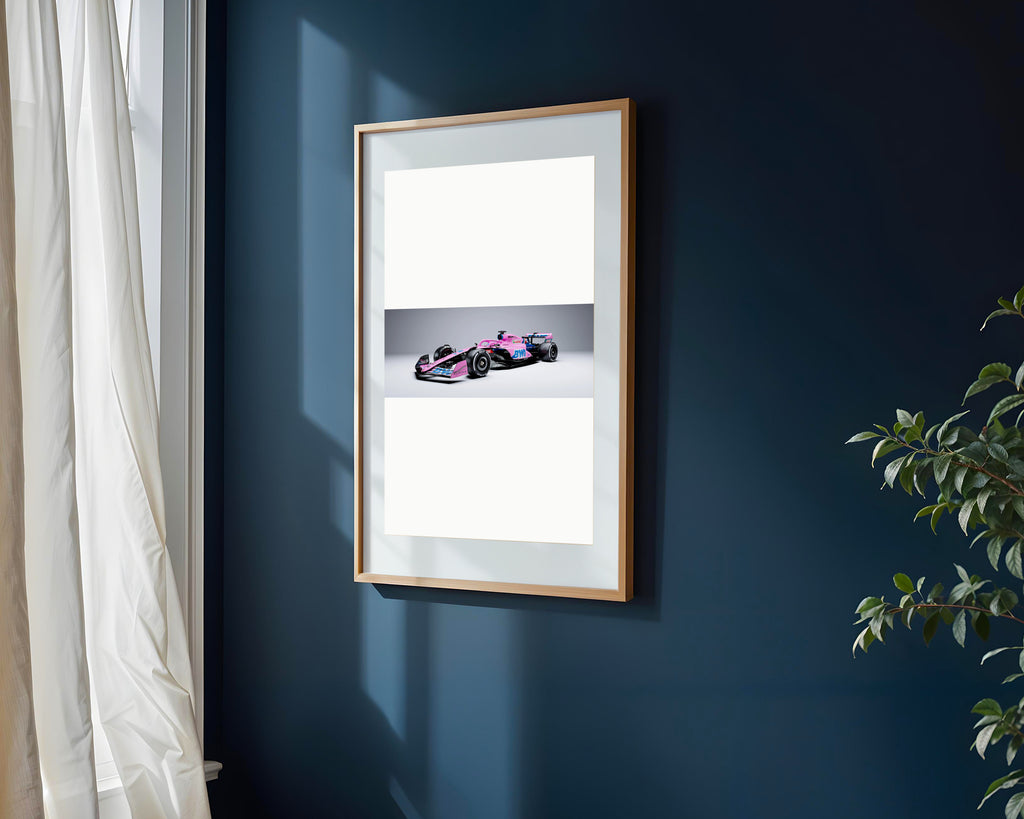 Alpine Rosa en Pista | Cuadro decorativo de Monkey Canvas