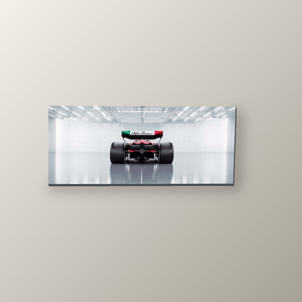 Bandera Italiana Alfa Romeo | Cuadro decorativo de Monkey Canvas