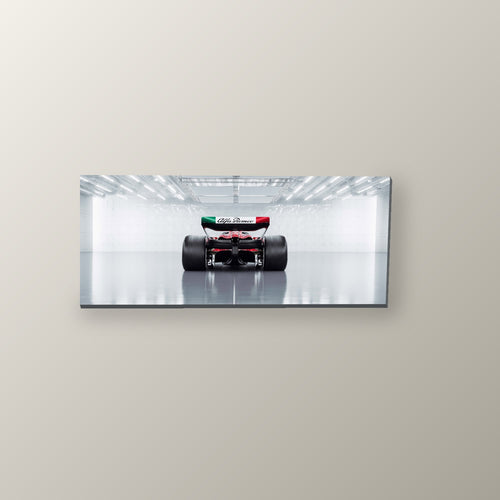 Bandera Italiana Alfa Romeo | Cuadro decorativo de Monkey Canvas