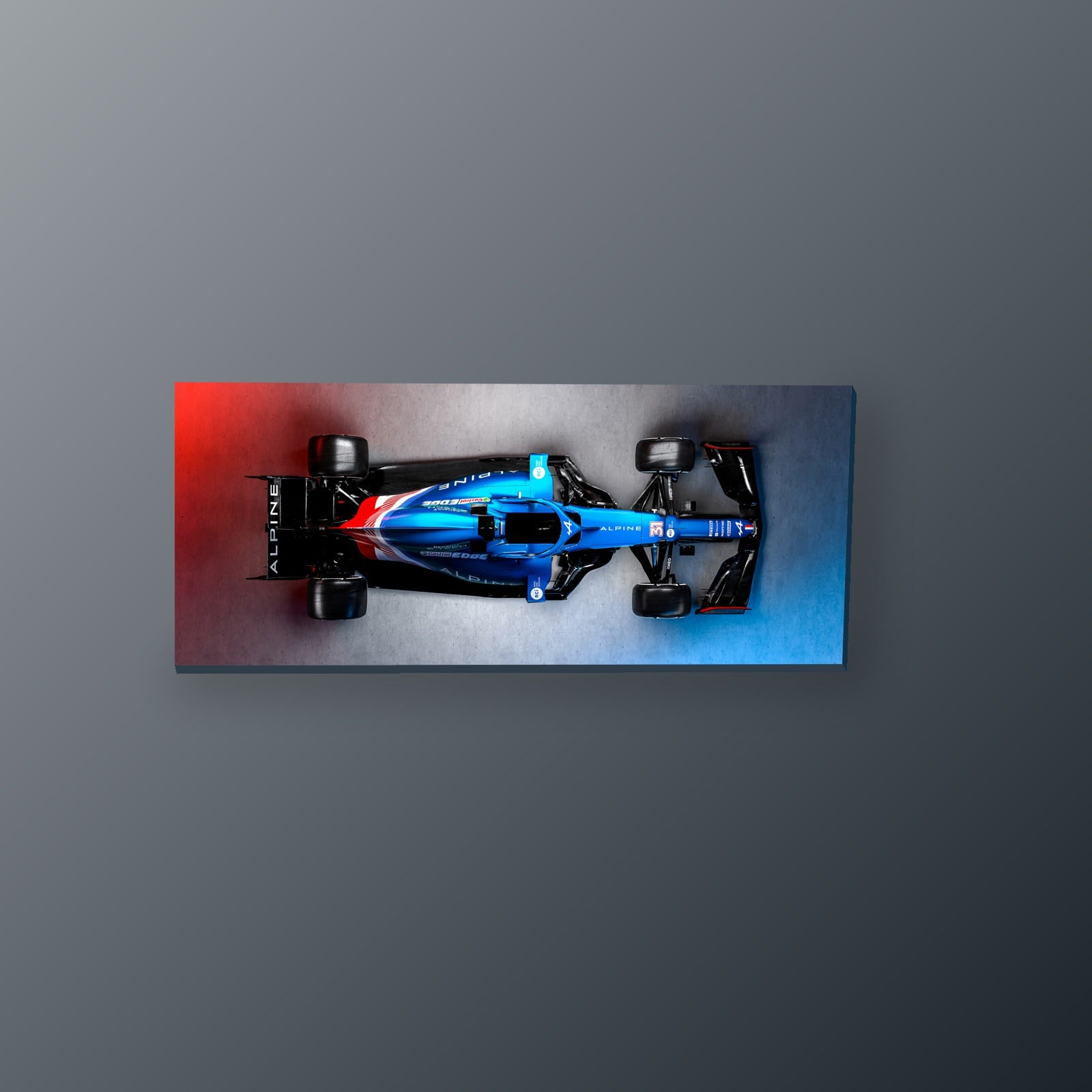 Alpine Clasico Azul | Cuadro decorativo de Monkey Canvas