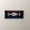Haas Blanco y Rojo | Cuadro decorativo de Monkey Canvas