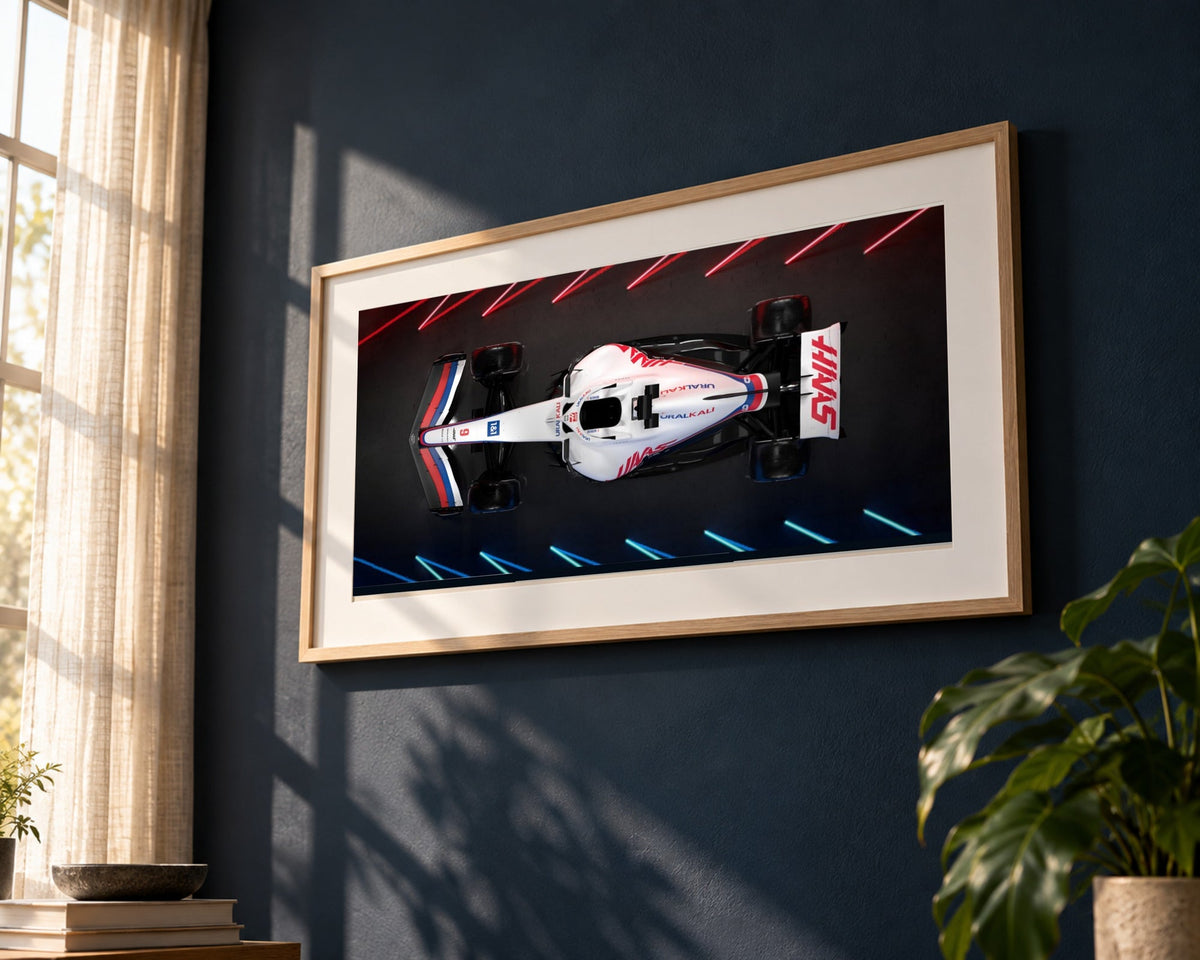 Haas Blanco y Rojo