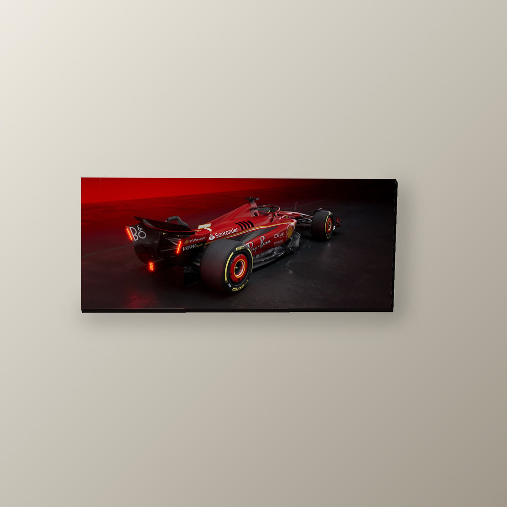 Ferrari Vista Trasera | Cuadro decorativo de Monkey Canvas