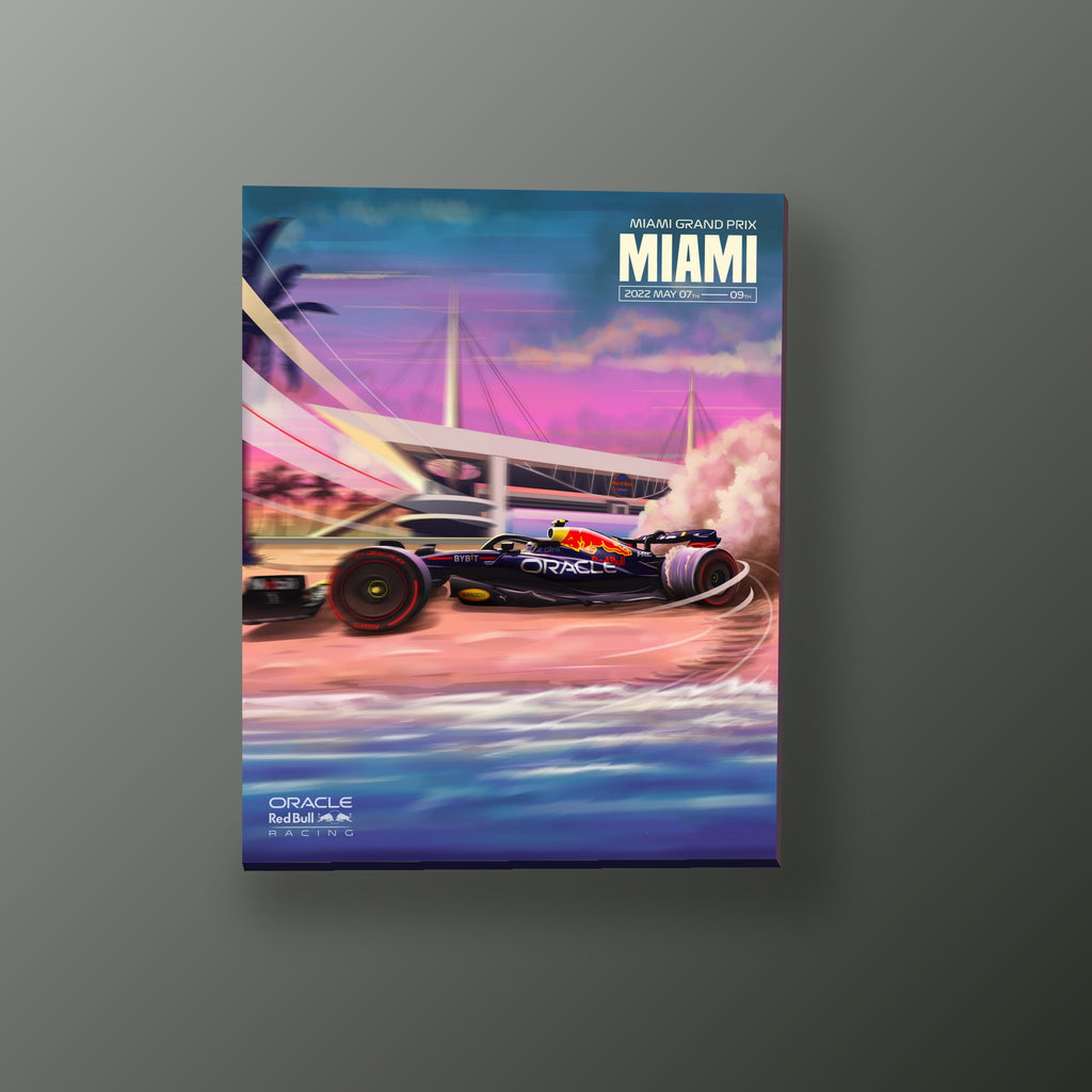 Red Bull en Miami | Cuadro decorativo de Monkey Canvas