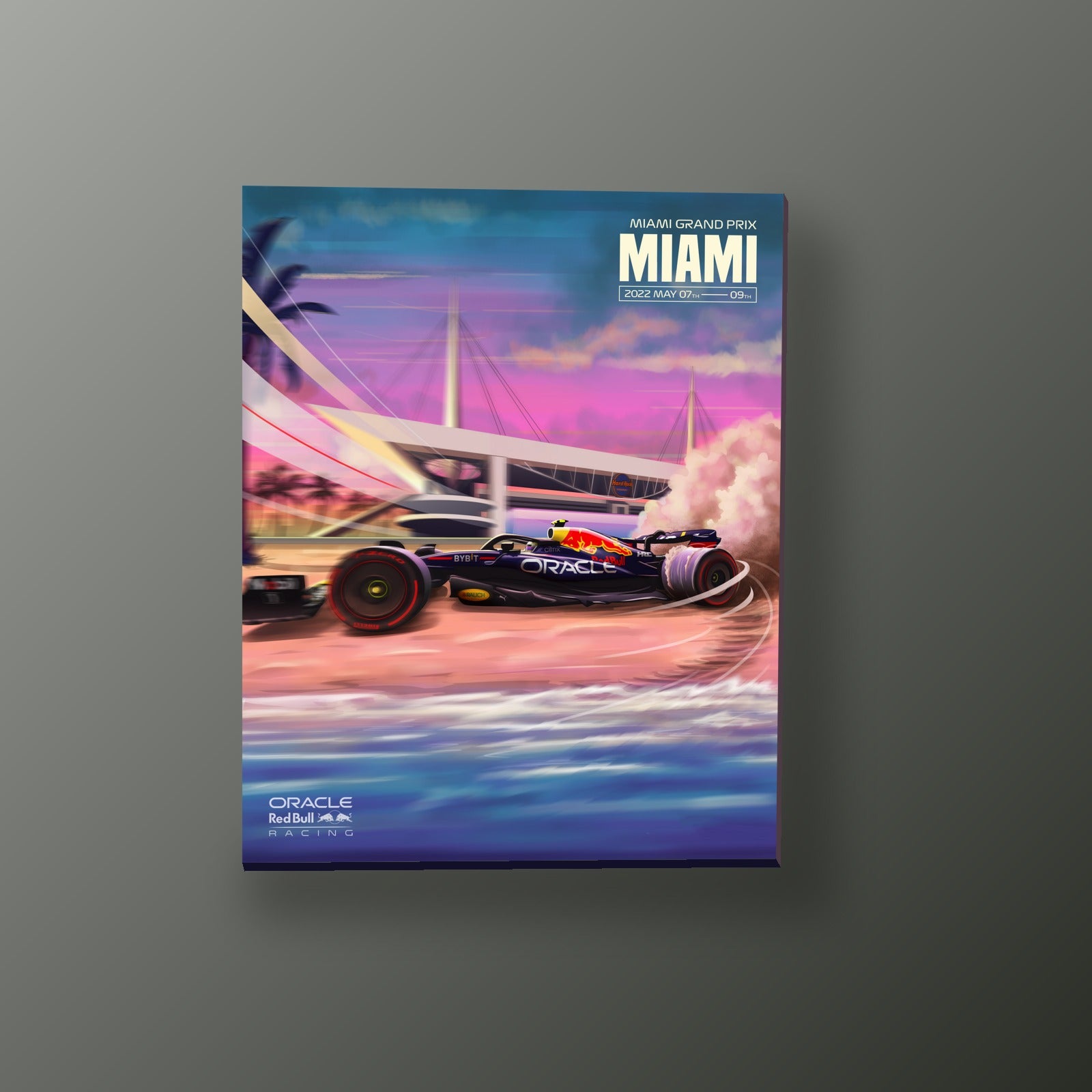 Red Bull en Miami | Cuadro decorativo de Monkey Canvas