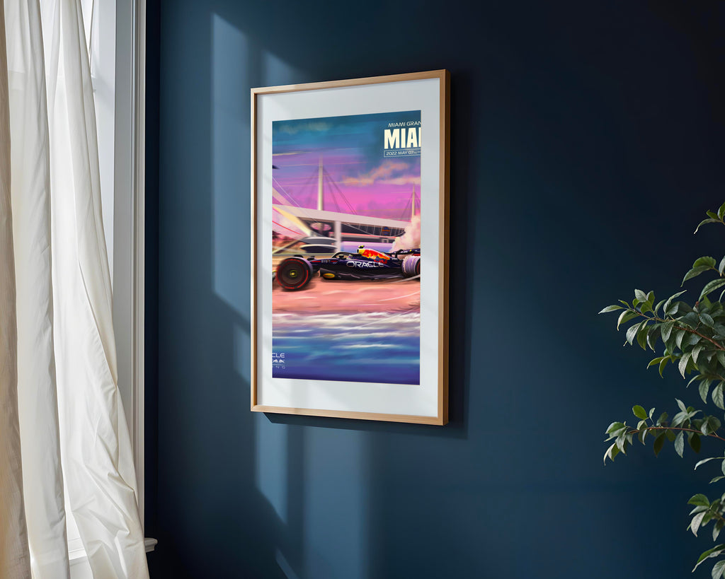 Red Bull en Miami | Cuadro decorativo de Monkey Canvas