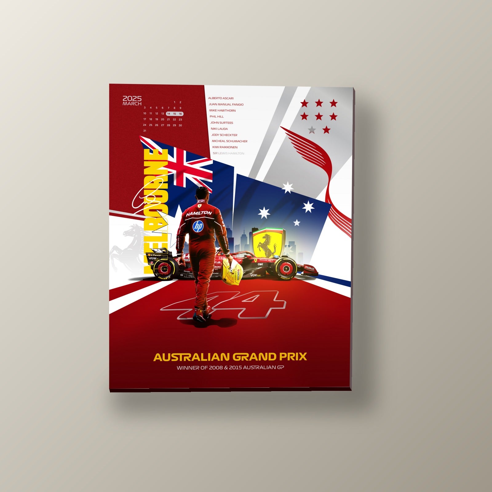 Leyendas de Ferrari | Cuadro decorativo de Monkey Canvas