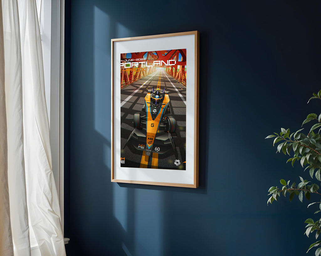 Puente Rojo de Portland | Cuadro decorativo de Monkey Canvas